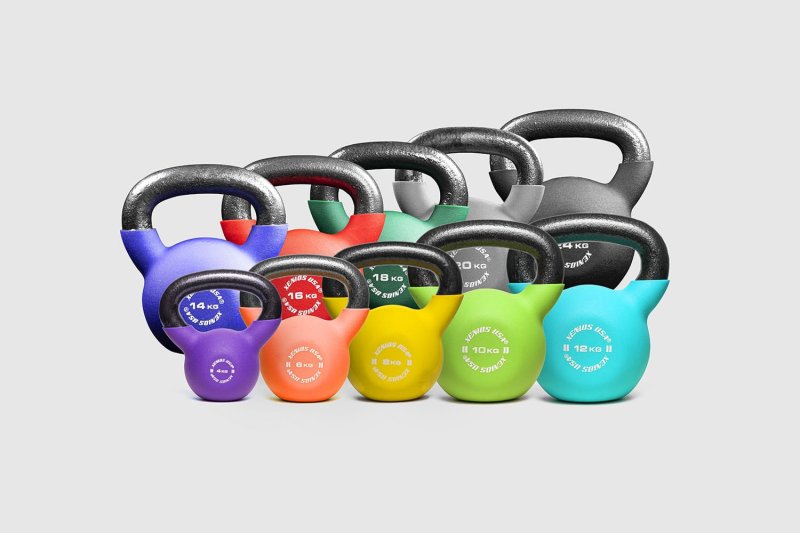 Xenious Fitness Kettlebell with neoprene cover, different weights