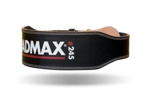 MADMAX Full leather Fitness Belt, Unisex, Black MADMAX Full leather Fitness Belt, Unisex, Black