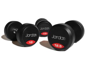 Jordan Rubber Dumbells with Solid Ends, pair Jordan Rubber Dumbells with Solid Ends, pair