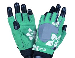 MADMAX Jungle Gloves for fitness, Women's, Green / Cream, L