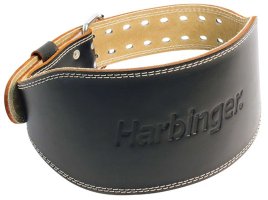 Harbinger 6" Padded Leather Belt, Black Harbinger 6" Padded Leather Belt, Black