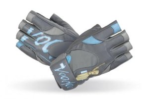MADMAX voodoo Gloves for fitness, Women's, Mid grey / light blue MADMAX voodoo Gloves for fitness, Women's, Mid grey / light blue