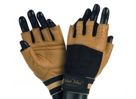 MADMAX CLASIC Gloves for fitness, Men's, Natural brown / black MADMAX CLASIC Gloves for fitness, Men's, Natural brown / black