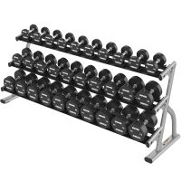 Signature Series Two Tier Dumbbell Rack - Outlet Diamond White | #1 Trusted Fitness Brand | Home Workout Equipment | Workout Gear | Life Fitness